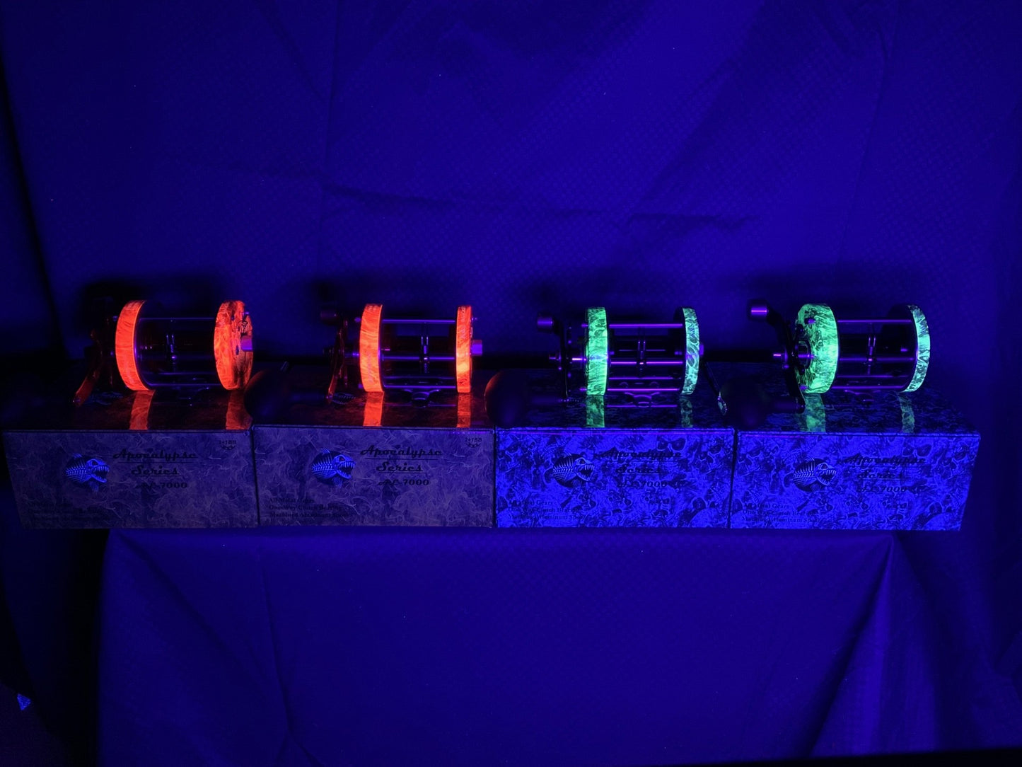 A&S Apocalypse Series Baitcast GLOW Reel Nightmare