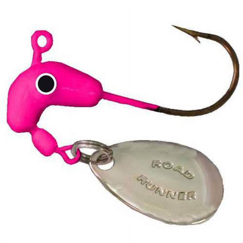 Blakemore Road Runner Bladed Jig Heads 1/16oz Pink 6 Packs of 4 Count Each