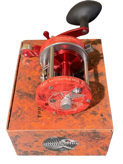 A&S Apocalypse Series AL-7000 Baitcast GLOW Reel Hellfire