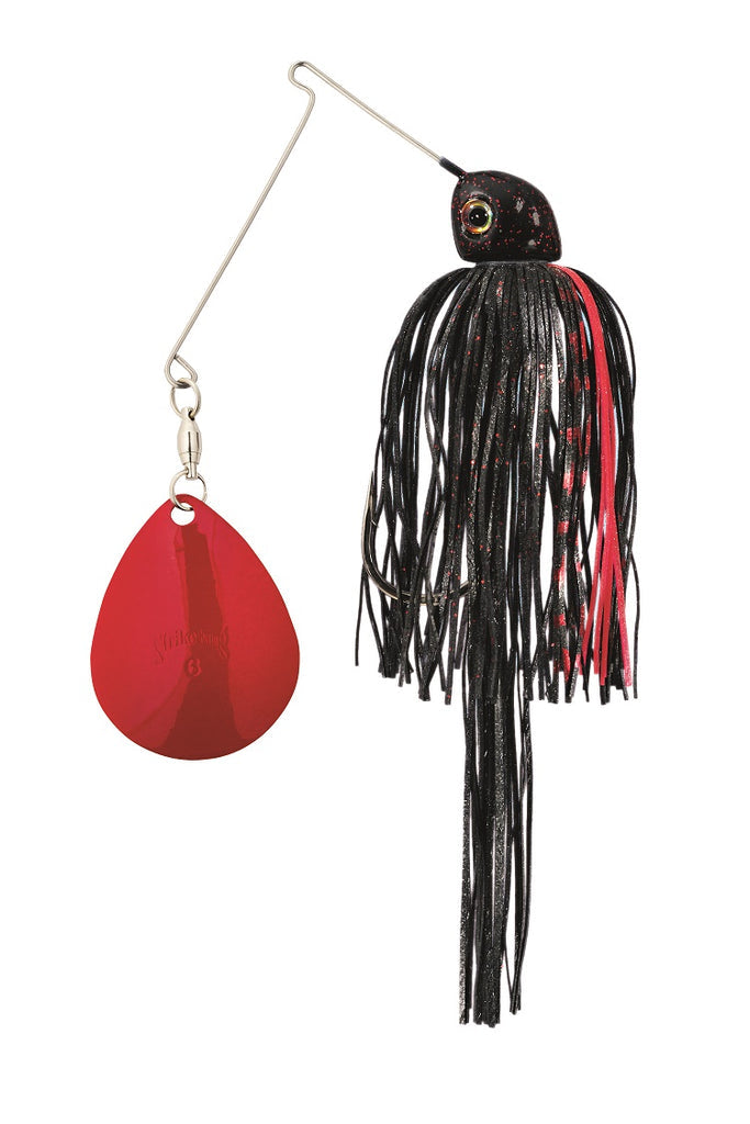 Strike King Night Spinnerbait 1/2oz Black Red