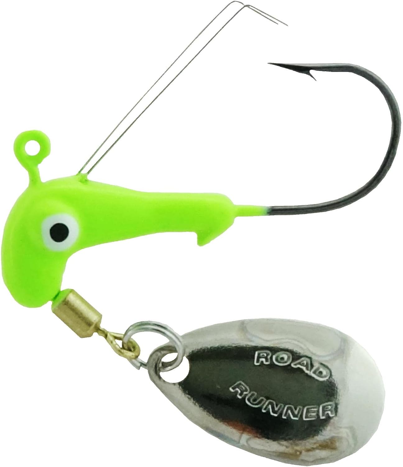 Road Runner Weedless Heads 1/8oz Pack of 2 Chartreuse