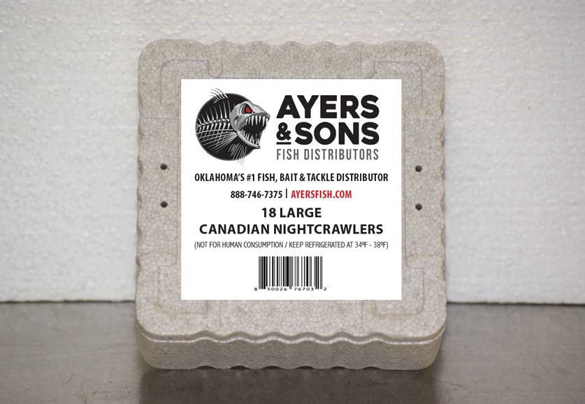 A&S 18 Count Large Canadian Nightcrawlers Case of 12 w/Expedited Shipping