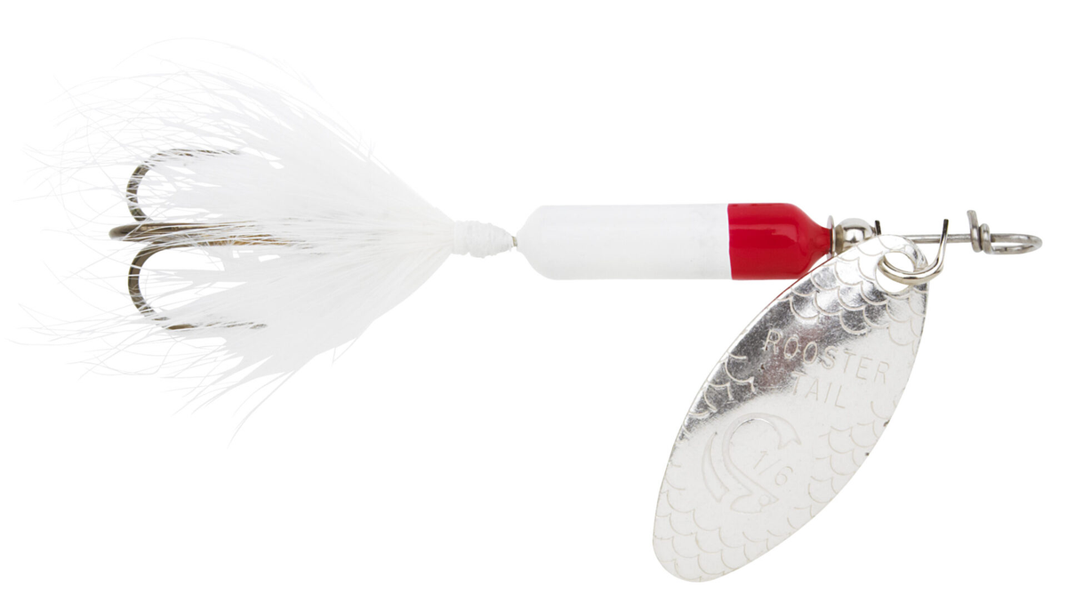 Worden's Rooster Tail White Red 1/4oz