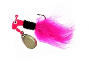 Road Runner Marabou Lures Card of 12 1/16oz 1002 090 Pink/Blk