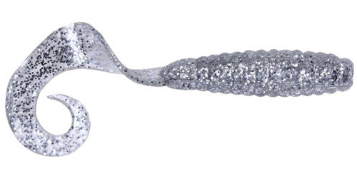 Got-Cha 4" Curltail Grub Clear/Silver Flake 20 Pack