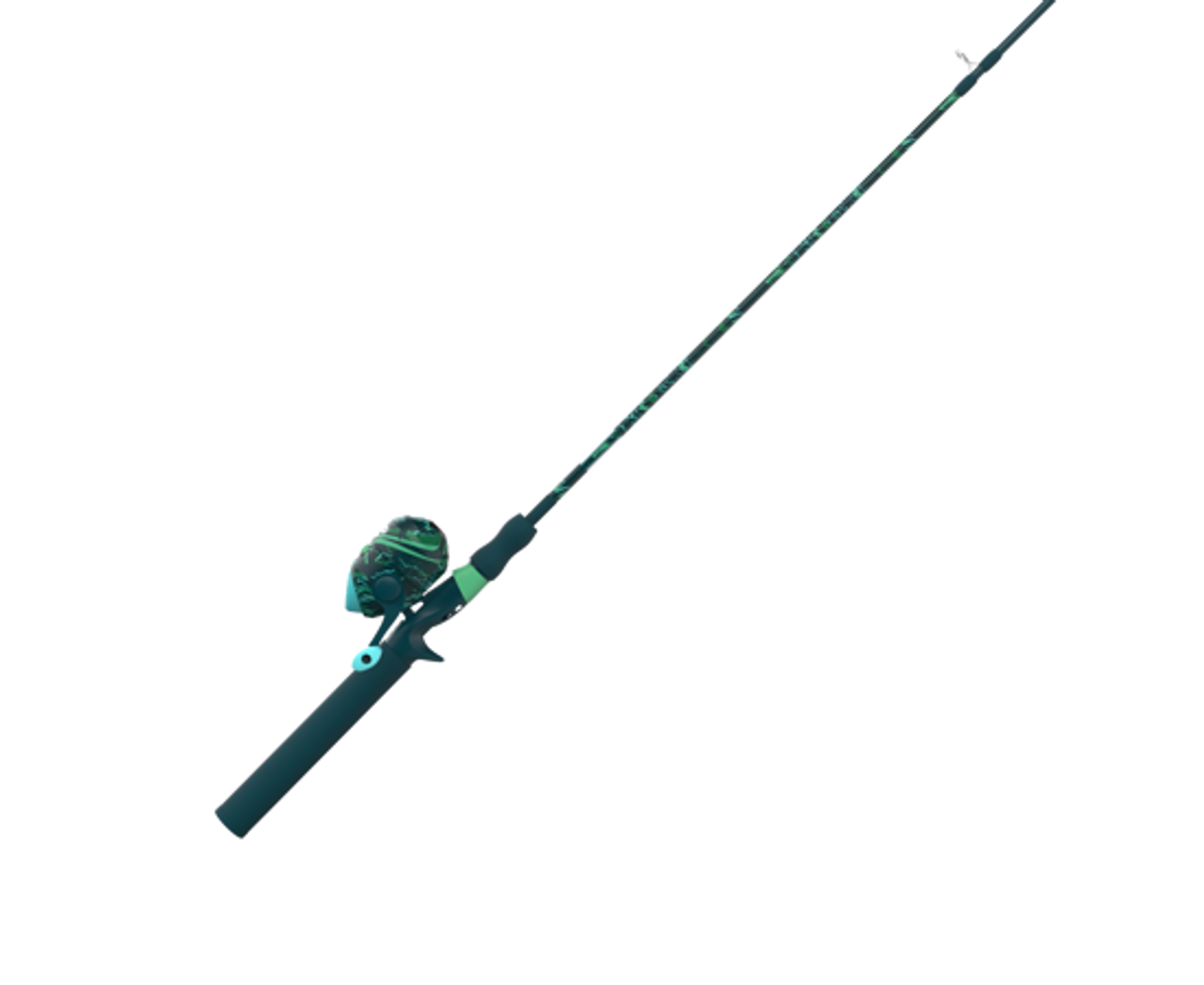 Zebco Splash 6FT 2PC Medium Spincast Combo Grunge Green