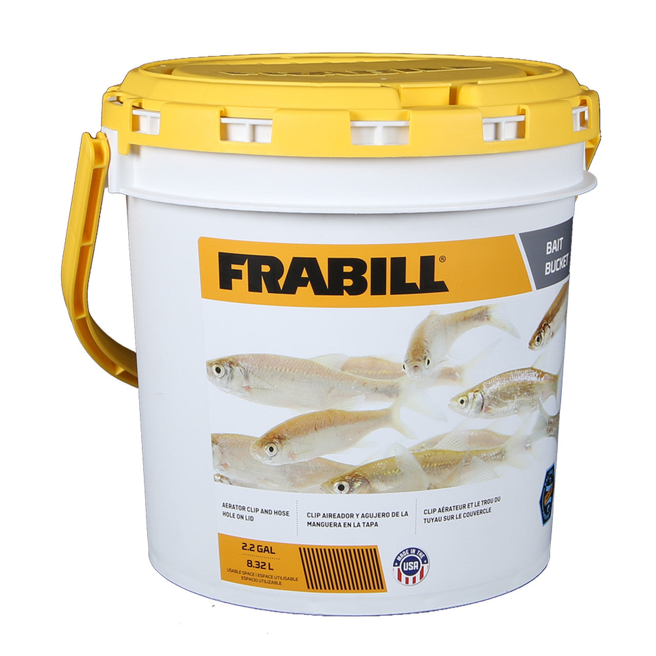 Frabill 4820 Bait Bucket 2.2 Gallons