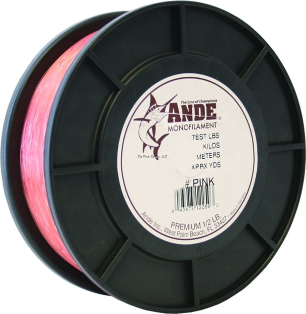 Ande Premium 1/2lb Spool Pink 40lb Test