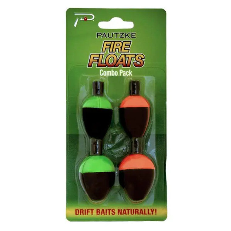 Pautzke Fire Floats Combo 4 Pack Small/Medium Trou