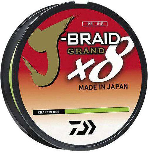 Daiwa J-Braid Grand x8 10lb 300yd Chartreuse