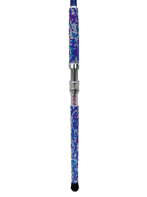 A&S 7'6" Big Game Baitcast Glow Rod Amethyst