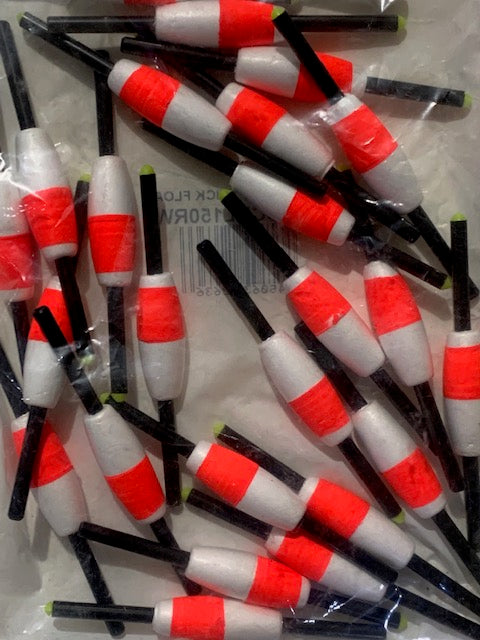 Comal 1.5" Cigar Slip Stick Float 25pk SCHL150 Assorted Colors