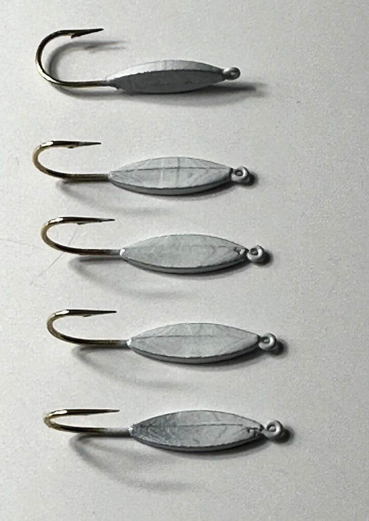 A&S Crappie Spoons 5 Count Chrome