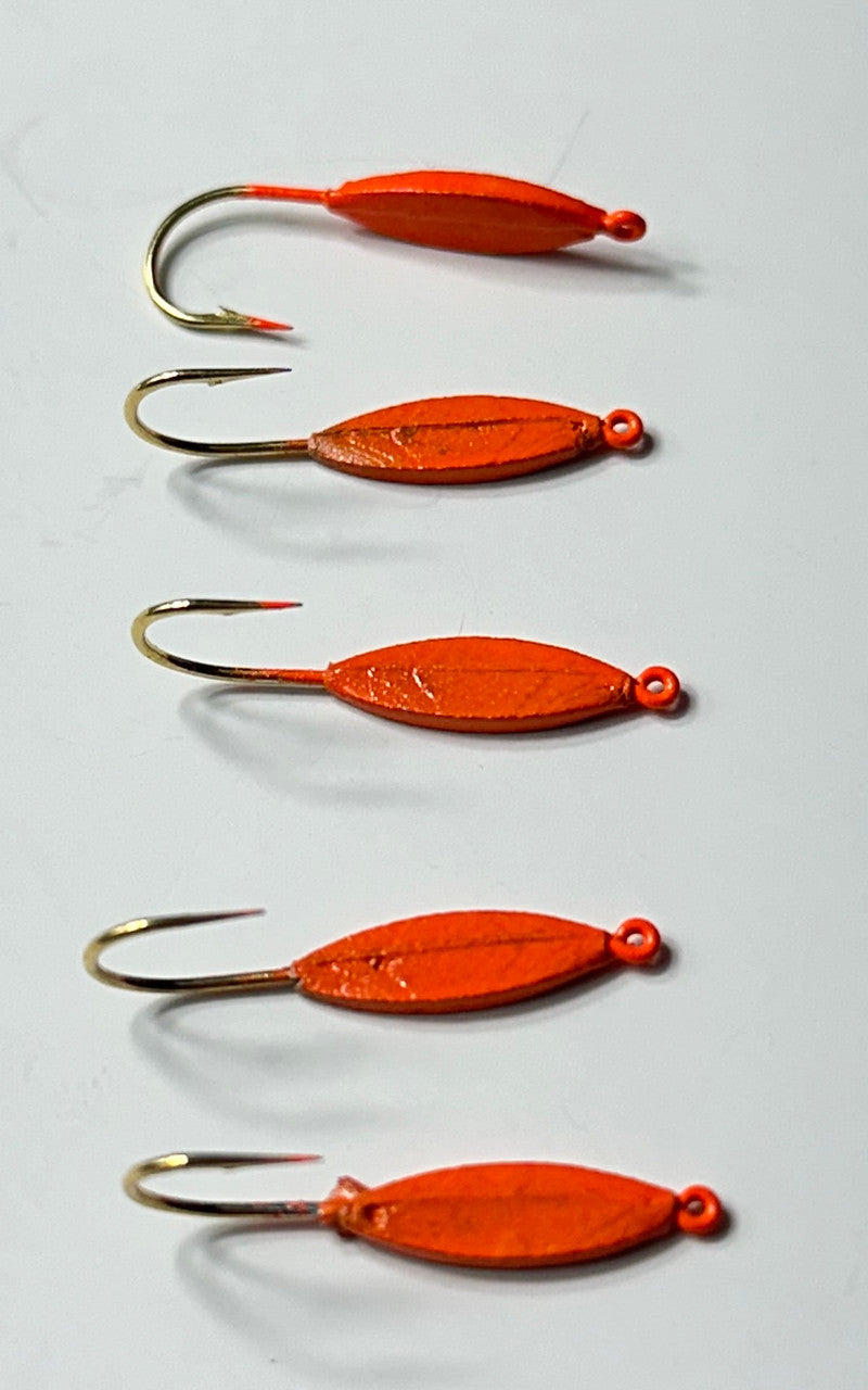 A&S Crappie Spoons 5 Count Orange