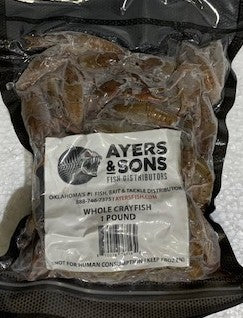 A&S Frozen Whole Crayfish 1 Pound Pack