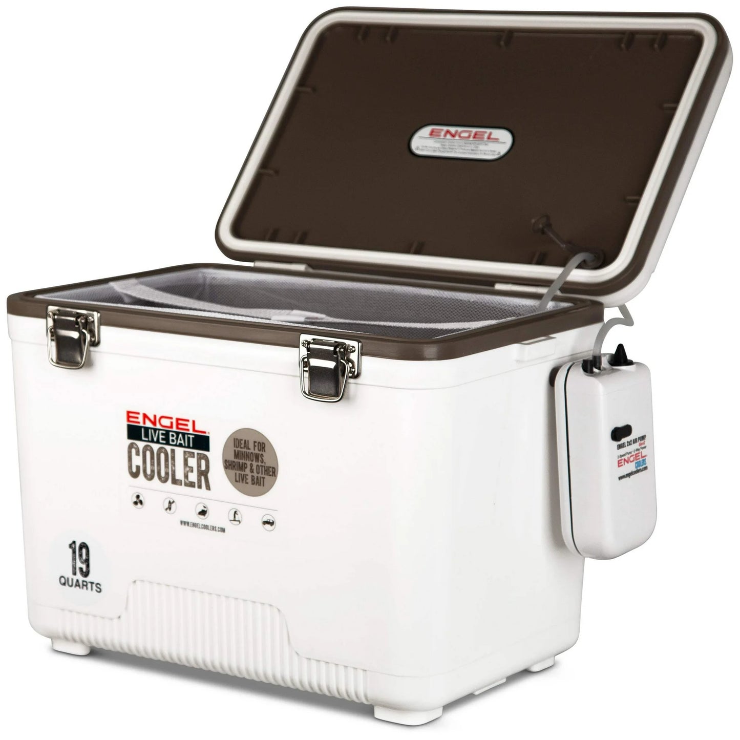 Engel 19qt Bait Cooler ENGLBC19-N White
