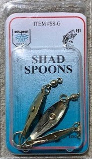 FJ Neil Gold Shad Spoons 3 Pack