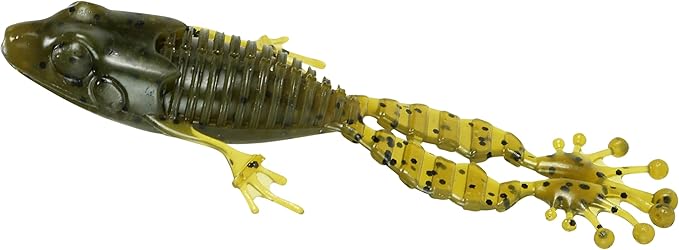 Fishlab Flippin Frog 4 1/4" Green Pumpkin Pack of 6