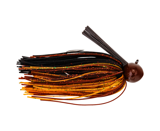 Strike King Tour Grade Football Jig 3/8 Blk & Brown Amber