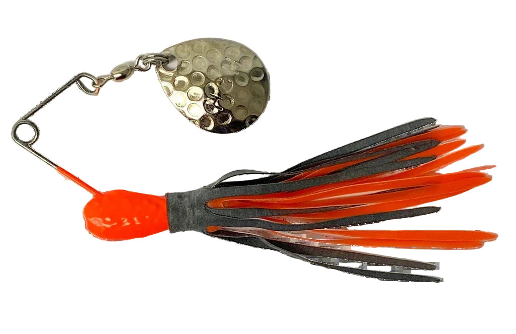 H&H Single Spinner Orange-Black/Orange 12 per Card