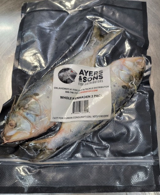 Whole Menhaden Shad 1 Pound Packages (Case of 8 Packages) + FREE OVERN –  Ayers & Sons Fishing & Outdoor Outfitters