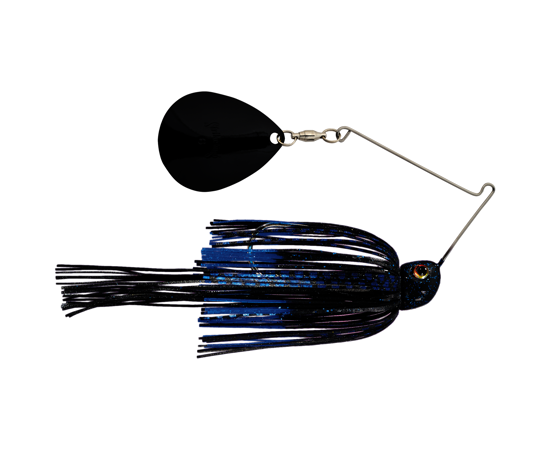 Strike King Night Spinnerbait 1/2oz Blk Blue