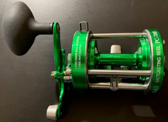 A&S PC-7000 Baitcast Reel GREEN