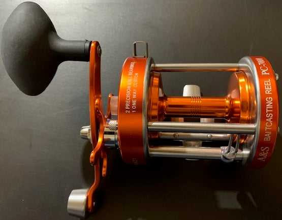 A&S PC-7000 Baitcast Reel ORANGE