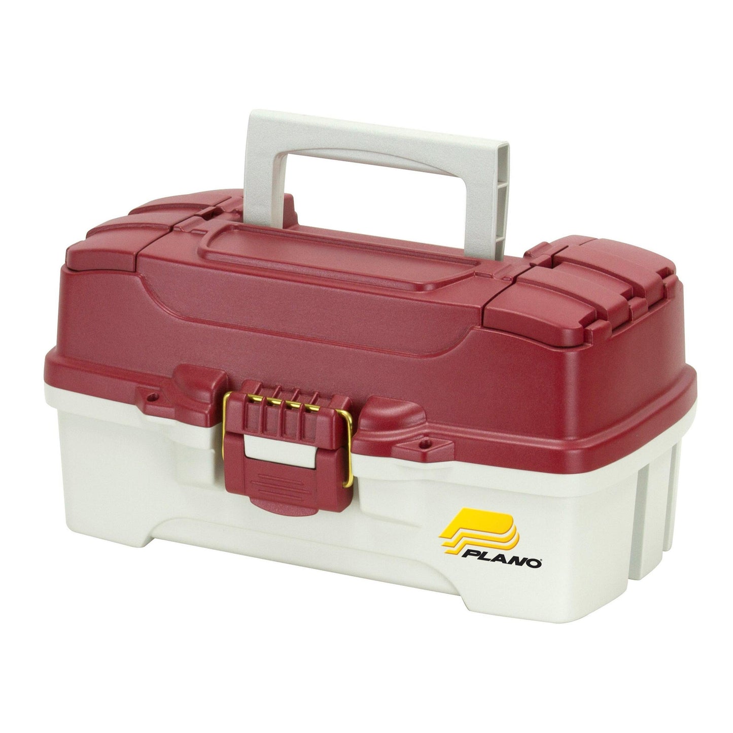 Plano Single Tray Tackle Box Maroon/Sand