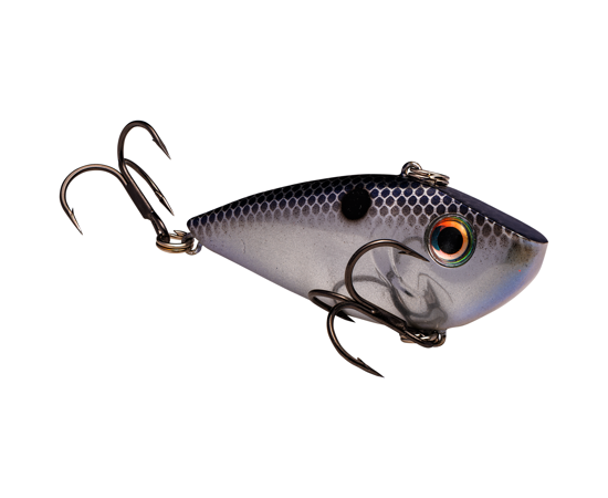 Strike King Red Eyed Shad 1/4oz Smokey Chrome Blue Back