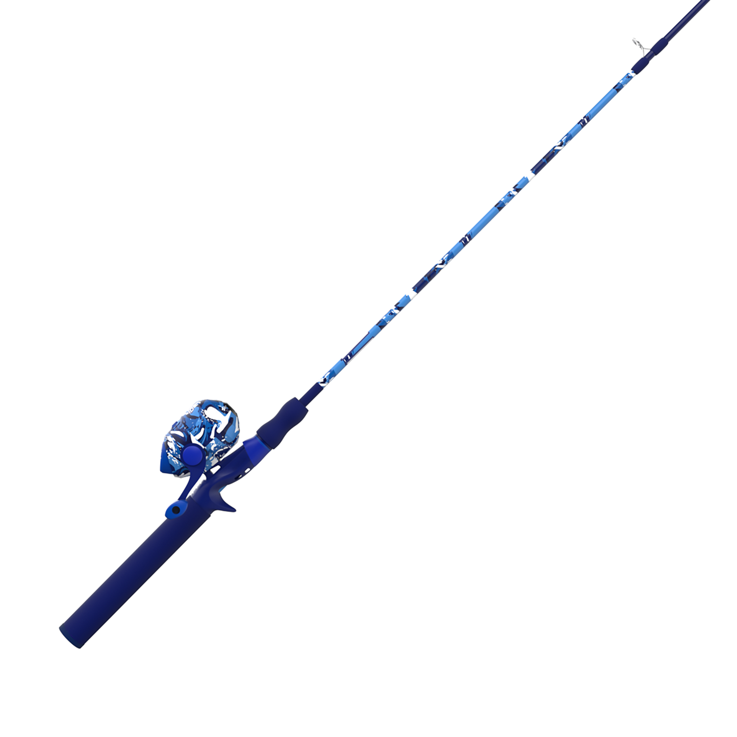 Zebco Splash 6FT 2PC Medium Spincast Combo Blue