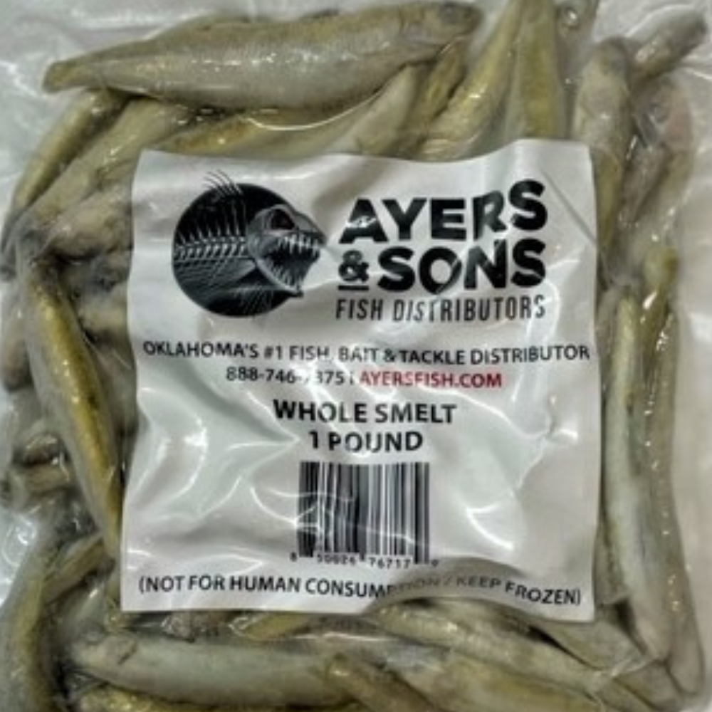 Whole Smelt 3"+ 1 Pound Packs (Case of 6 Packs / Price Includes Expedited Shipping)