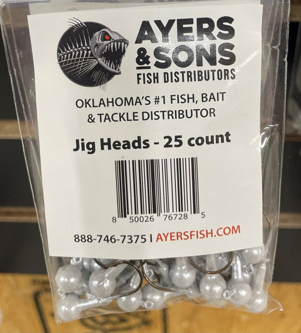 A&S Jig Heads 25 count