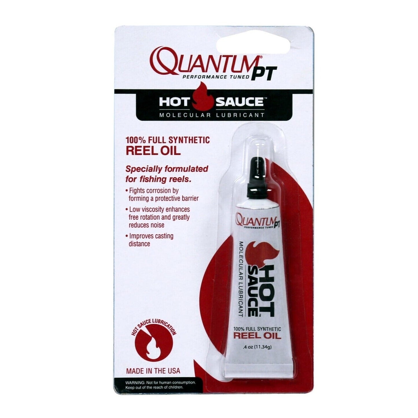 Zebco Quantum PT Hot Sauce Reel Oil .4oz