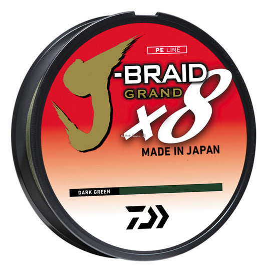 Daiwa J-Braid Grand x8 10lb 300yd Dark Green