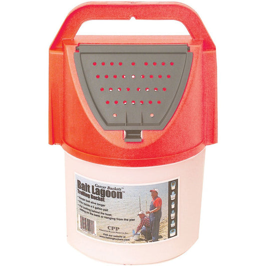 Challenge Bait Lagoon Bait Bucket Red