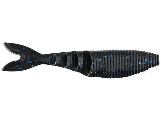 Yamamoto 4" Zako Swimbait Blk w/Lg Blue Flake