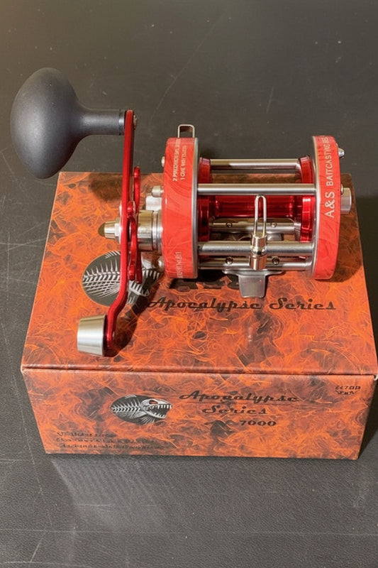 A&S Apocalypse Series Baitcast GLOW Reel Hellfire