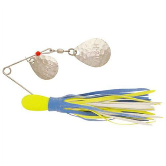 H&H Double Spinner 3/8oz Chart Blue/Chart White 12