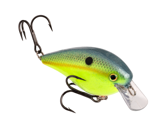 Strike King KVD 2.5 Square Bill Crankbait Chartreuse Sexy Shad