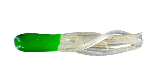 Big Bite 1.5" Crappie Tube Green/Pearl 10 Pack