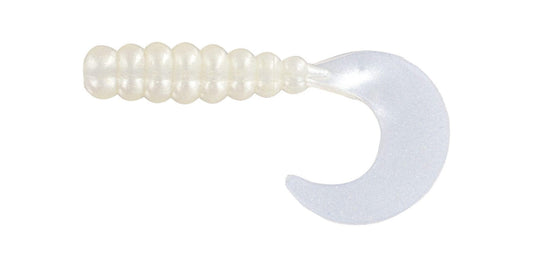 Big Bite Baits 2" Fat Grub Pearl Glow 6 Bags of 10