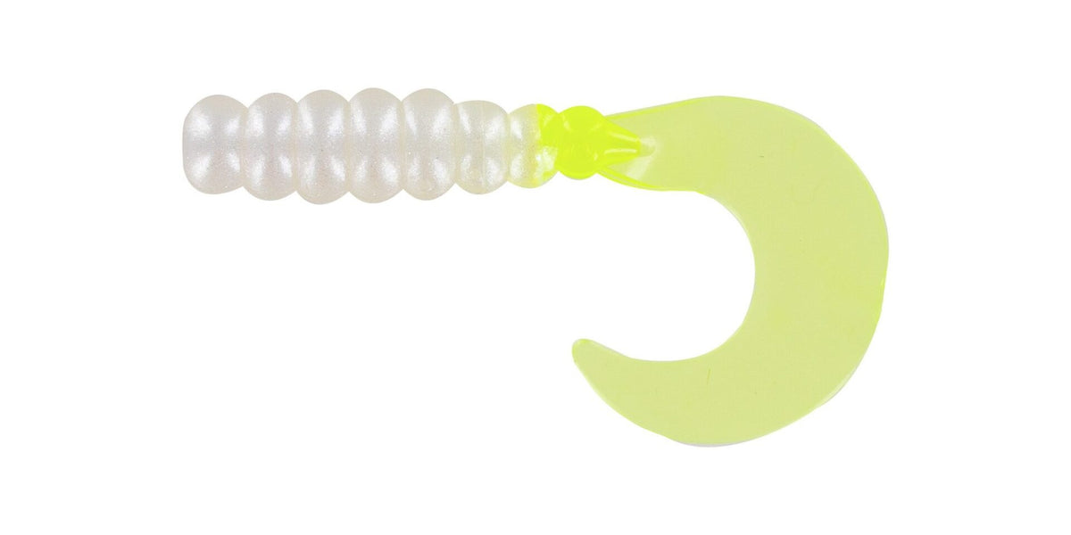 Big Bite Baits 2" Fat Grub Pearl Chart 6 Bags of 10