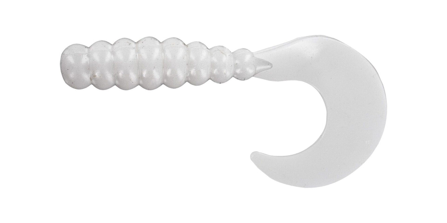 Big Bite Baits 2" Fat Grub White 6 Bags of 10