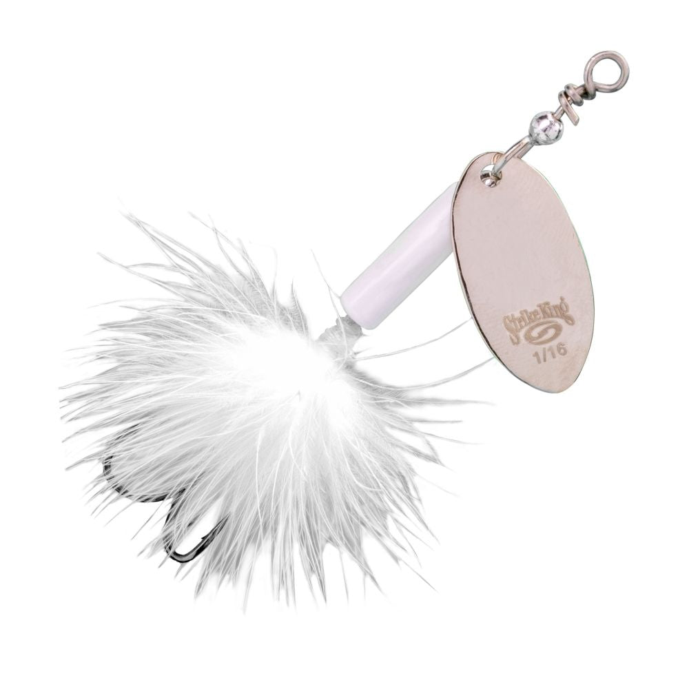 Strike King Bitsy Spinner 1/16 White BSPN116-204 Box of 6