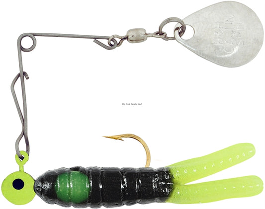 H&H Cajun Spin 1/8oz Blk/Chart Tail/Chart Dot 12 per Card