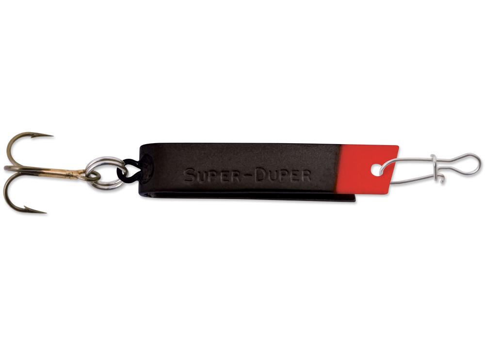 Luhr Jensen Super Duper 1 1/8" Black/Fire Head
