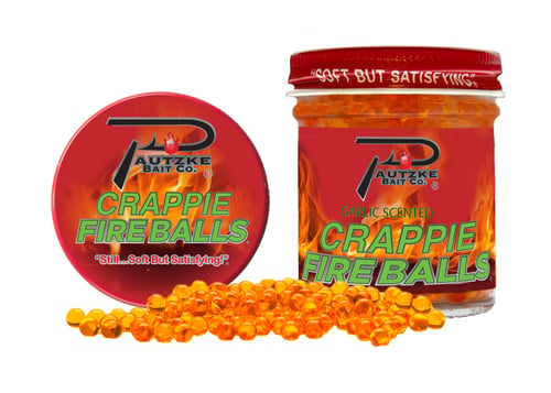 Pautzke Crappie Fire Balls Orange Garlic