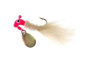 Road Runner Marabou Lures Card of 12 1/8oz 1003 056 Pink/White
