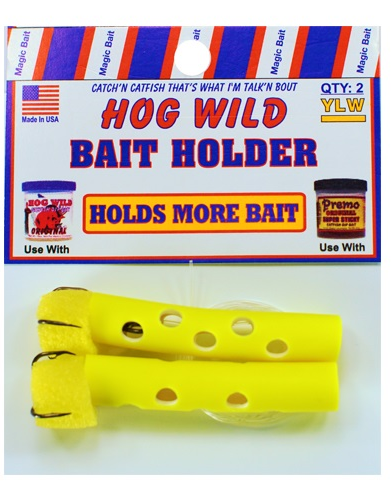 Magic Bait Hog Wild Bait Holder Yellow